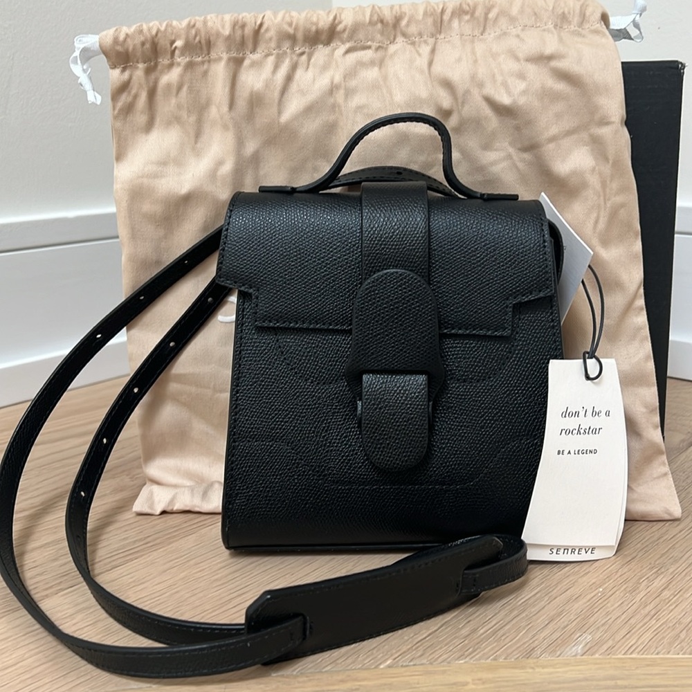 Senreve Pebbled Mini Alunna (Black)